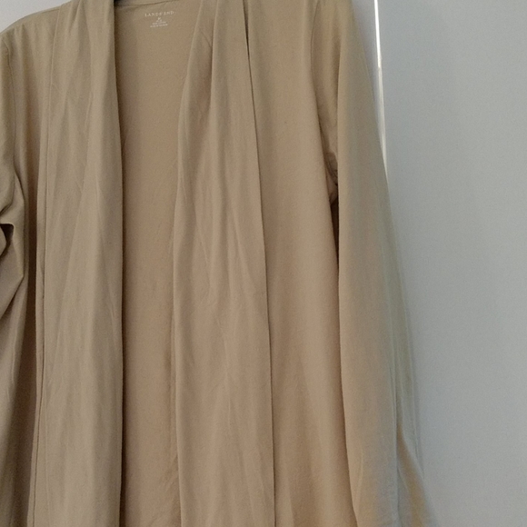 Land's End Open Cotton Cardigan (M) - Picture 4 of 5